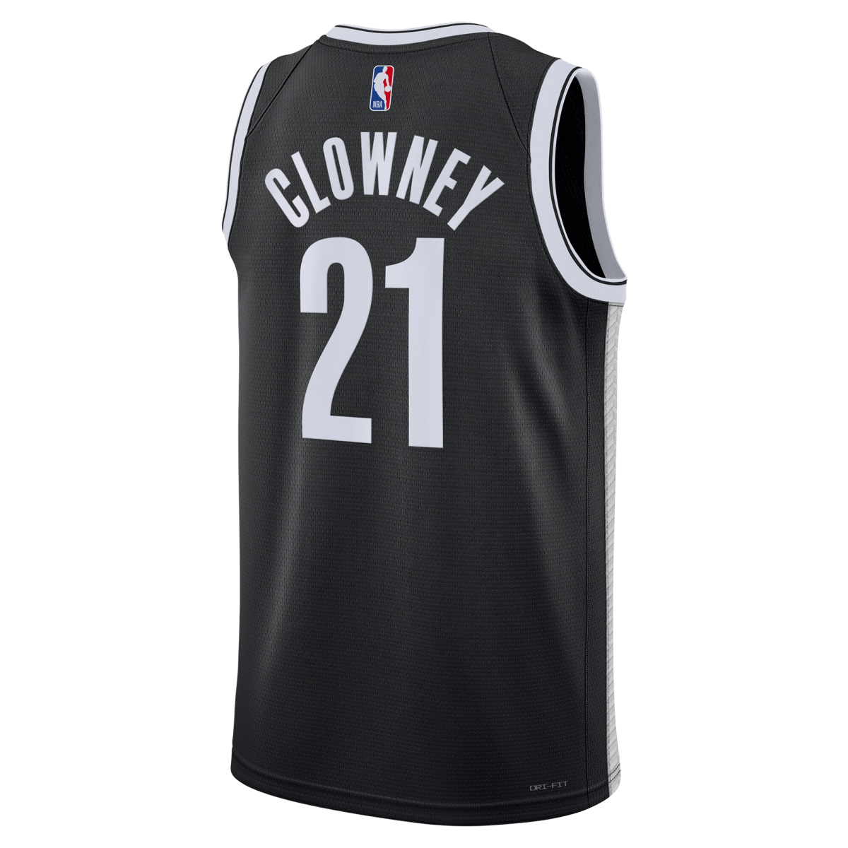 Noah Clowney 21 Brooklyn Nets Black Icon Jersey - Elite Zone Sports