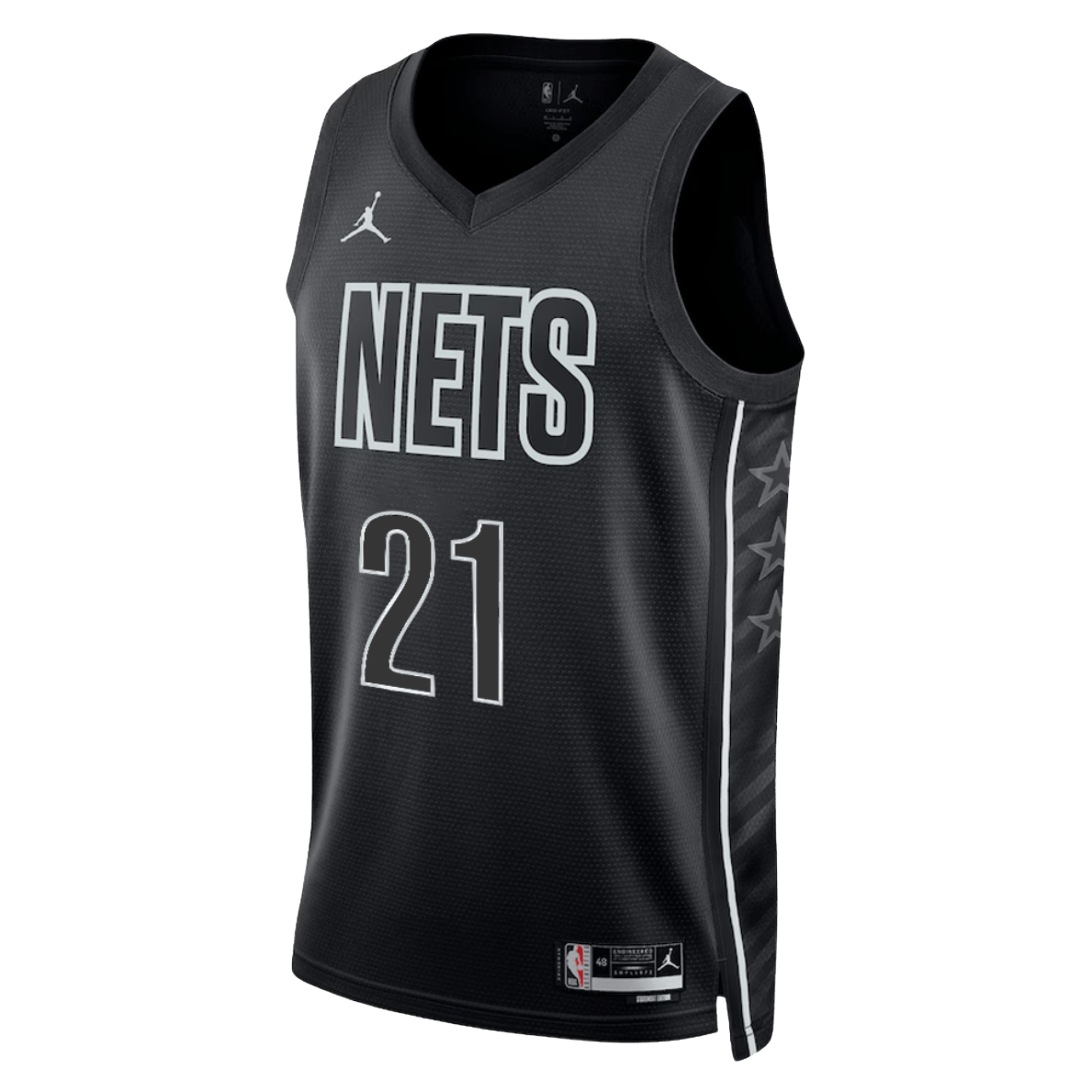 Noah Clowney 21 Brooklyn Nets Black Statement Jersey - Elite Zone Sports