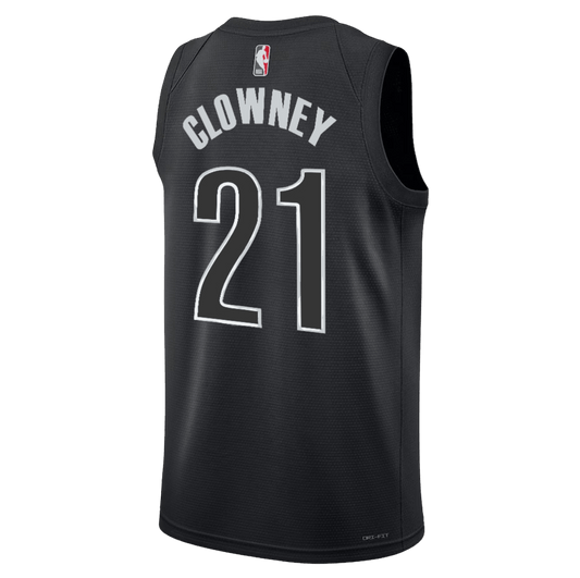 Noah Clowney 21 Brooklyn Nets Black Statement Jersey - Elite Zone Sports