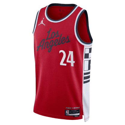 Norman Powell 24 LA Clippers Red Statement Jersey - Elite Zone Sports