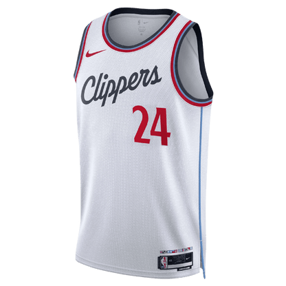 Norman Powell 24 LA Clippers White Association Jersey - Elite Zone Sports