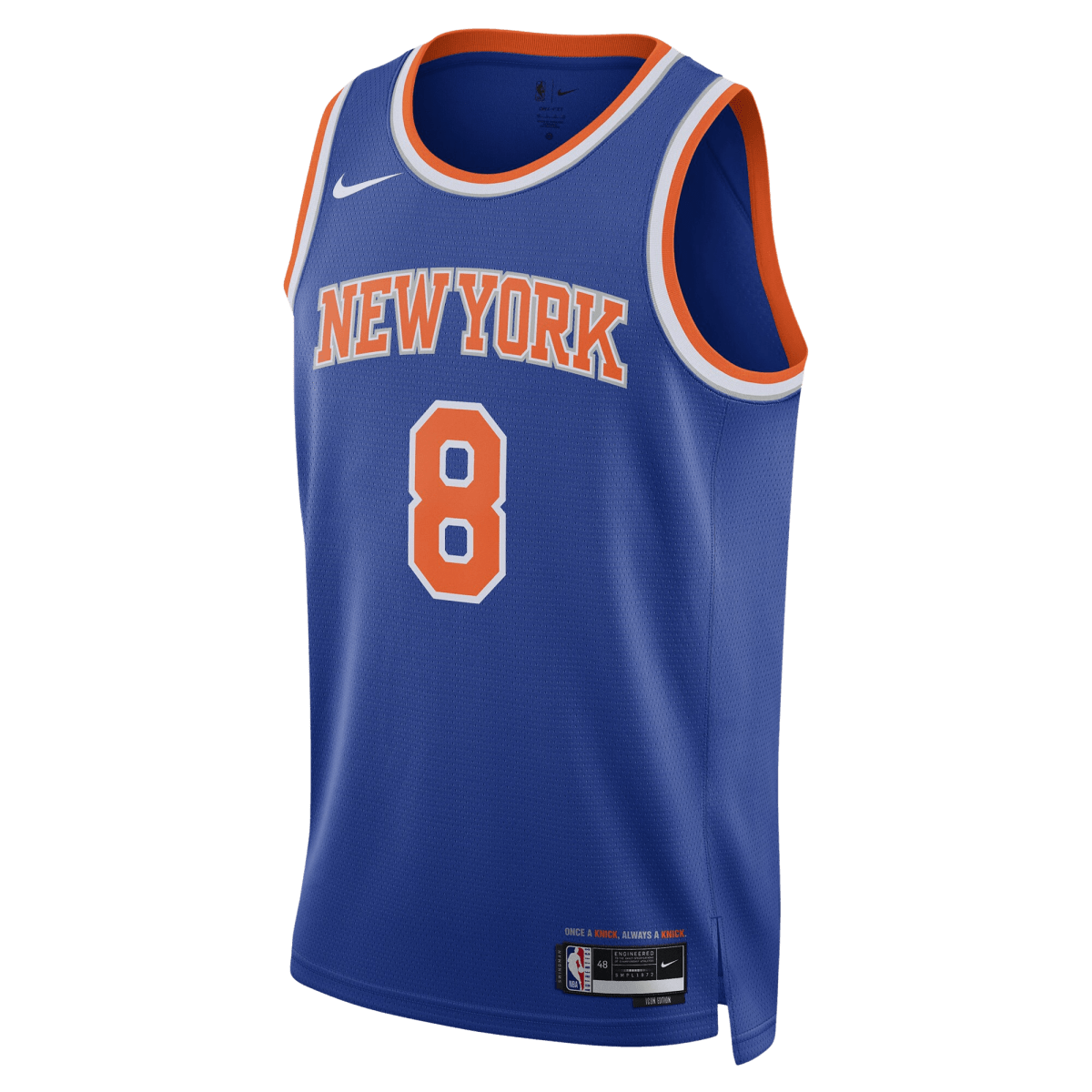 OG Anunoby 8 New York Knicks Blue Icon Jersey - Elite Zone Sports