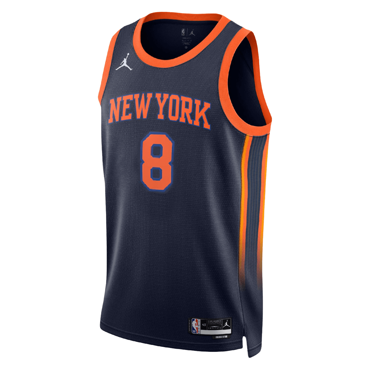 OG Anunoby 8 New York Knicks Navy Statement Jersey - Elite Zone Sports
