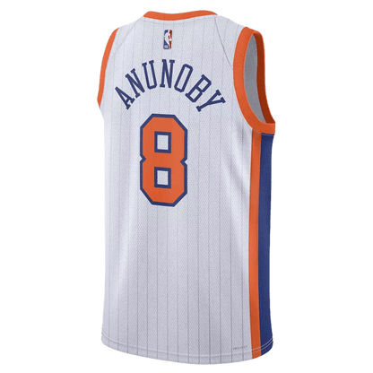 OG Anunoby 8 New York Knicks White City Edition Jersey - Elite Zone Sports