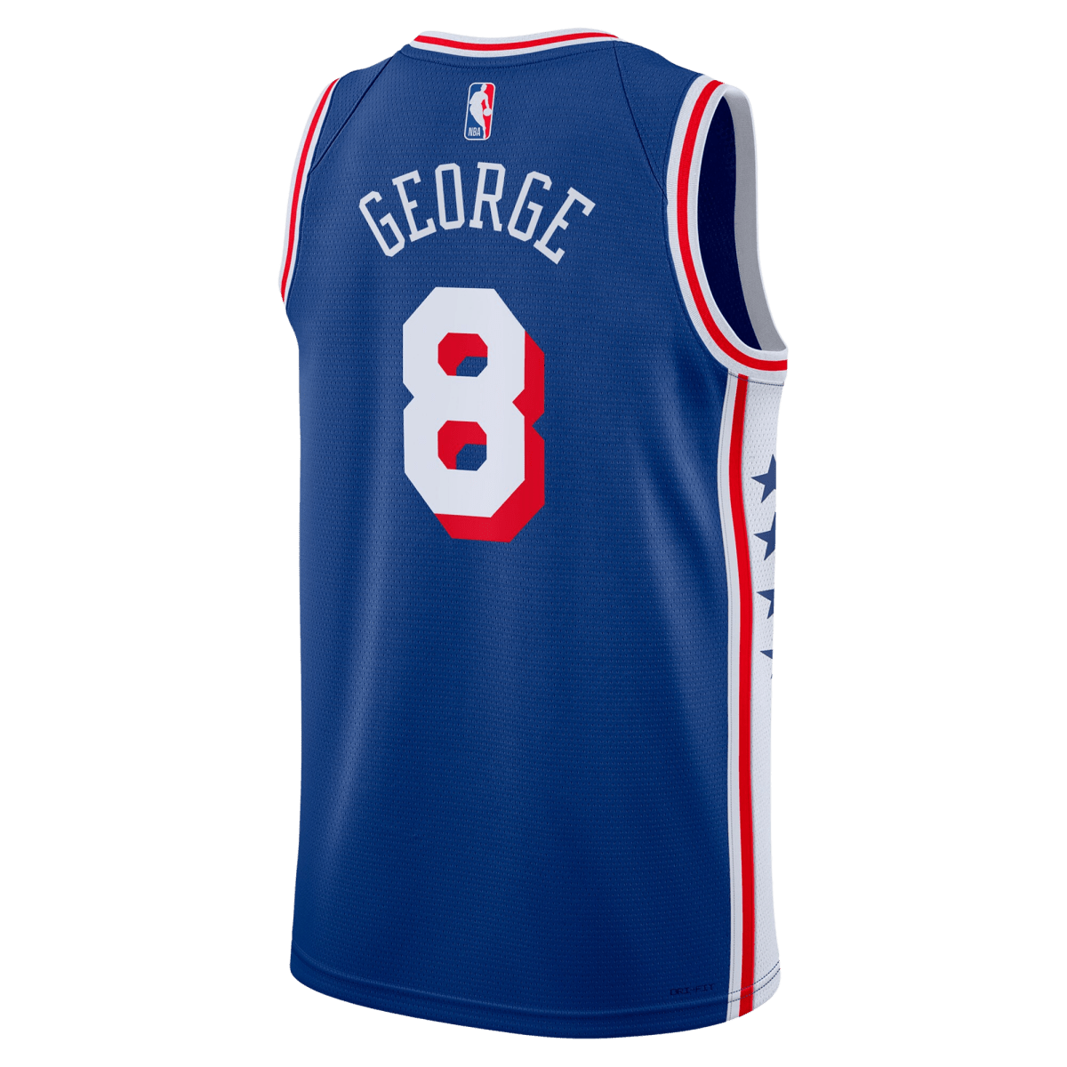 Paul George 8 Philadelphia 76ers Blue Icon Jersey - Elite Zone Sports