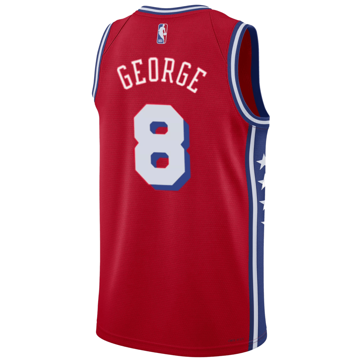 Paul George 8 Philadelphia 76ers Red Statement Jersey - Elite Zone Sports