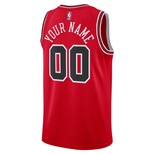 Personalized Chicago Bulls Red Icon Jersey - Elite Zone Sports