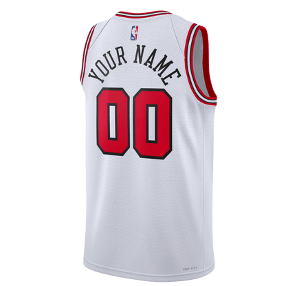 Personalized Chicago Bulls White Association Jersey - Elite Zone Sports
