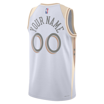 Personalized Chicago Bulls White City Edition Jersey - Elite Zone Sports