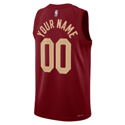 Personalized Cleveland Cavaliers Burgundy Icon Jersey - Elite Zone Sports