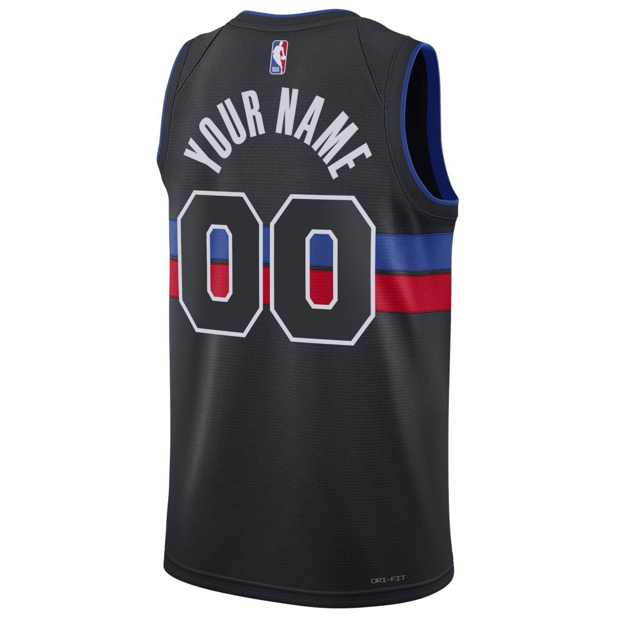 Personalized Detroit Pistons Black Statement Jersey - Elite Zone Sports