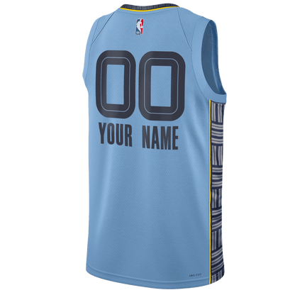 Personalized Memphis Grizzlies Light Blue Statement Jersey - Elite Zone Sports