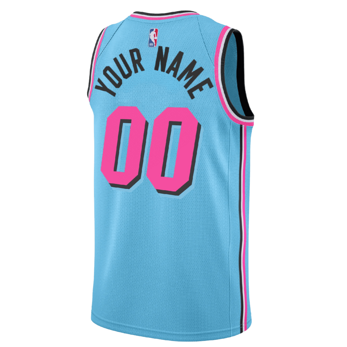 Personalized Miami Heat Blue ViceWave Jersey - Elite Zone Sports
