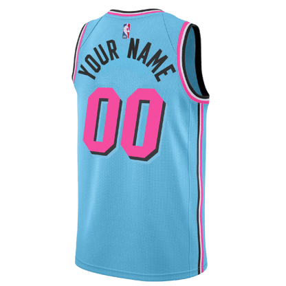 Personalized Miami Heat Blue ViceWave Jersey - Elite Zone Sports