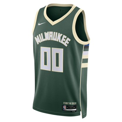 Personalized Milwaukee Bucks Hunter Green Icon Jersey - Elite Zone Sports