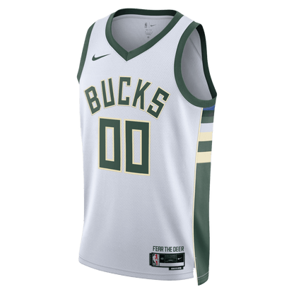 Personalized Milwaukee Bucks White Association Jersey - Elite Zone Sports