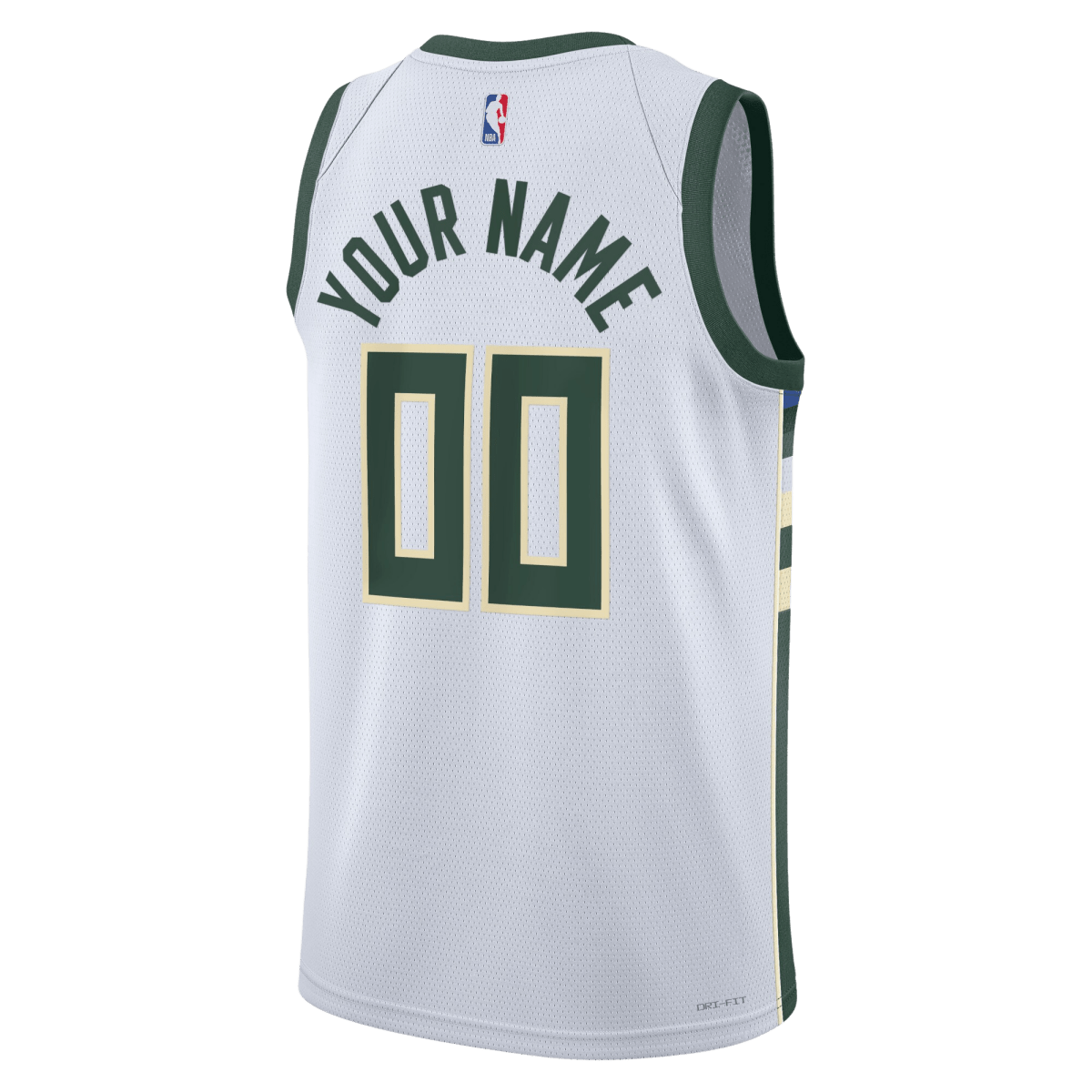 Personalized Milwaukee Bucks White Association Jersey - Elite Zone Sports