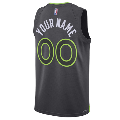 Personalized Minnesota Timberwolves Charcoal Statement Jersey - Elite Zone Sports