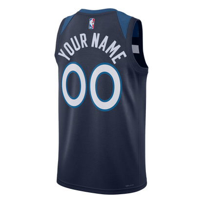 Personalized Minnesota Timberwolves Navy Icon Jersey - Elite Zone Sports