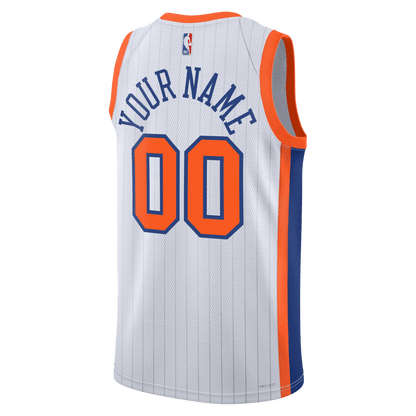 Personalized New York Knicks White City Edition Jersey - Elite Zone Sports