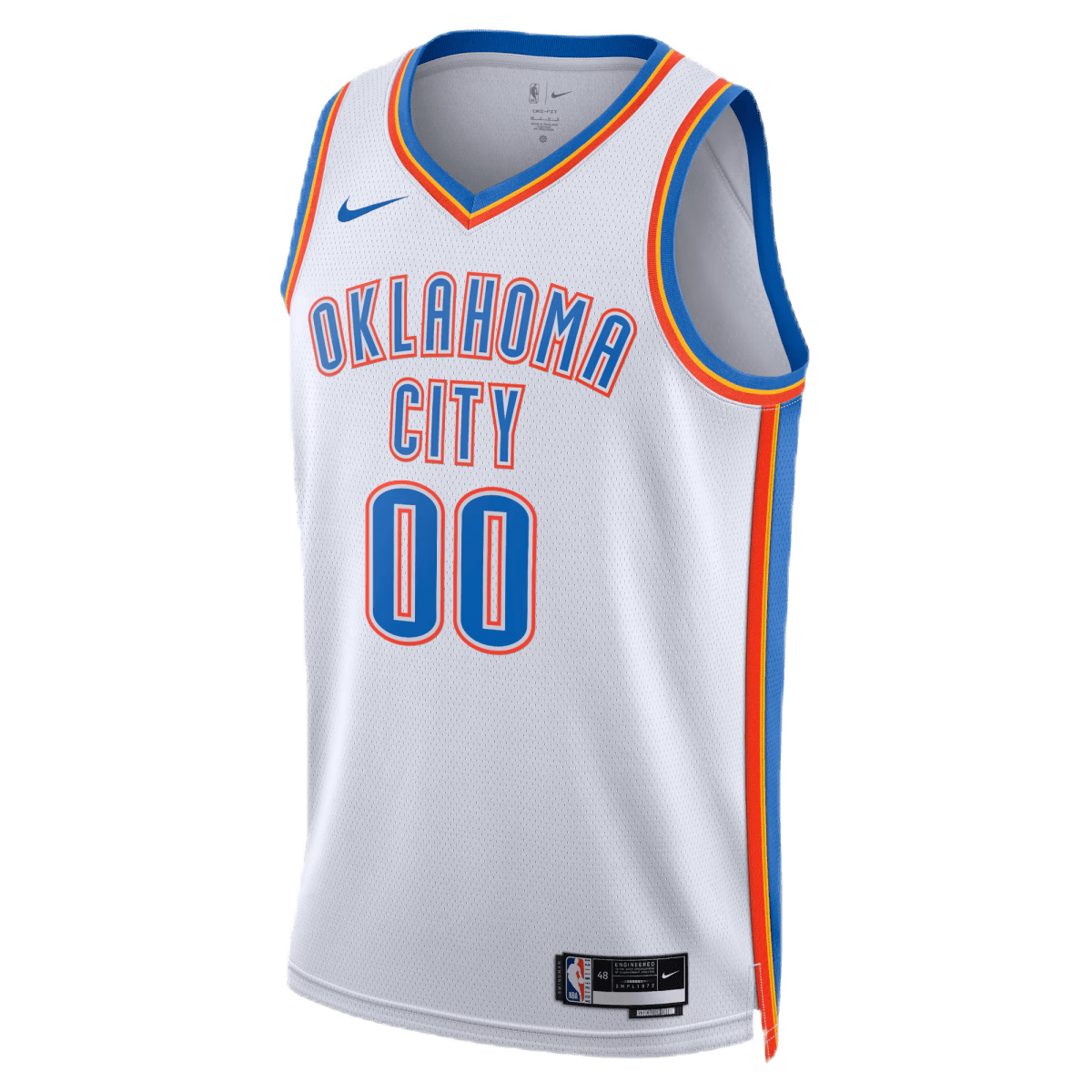 Personalized Oklahoma City Thunder White Association Jersey - Elite Zone Sports