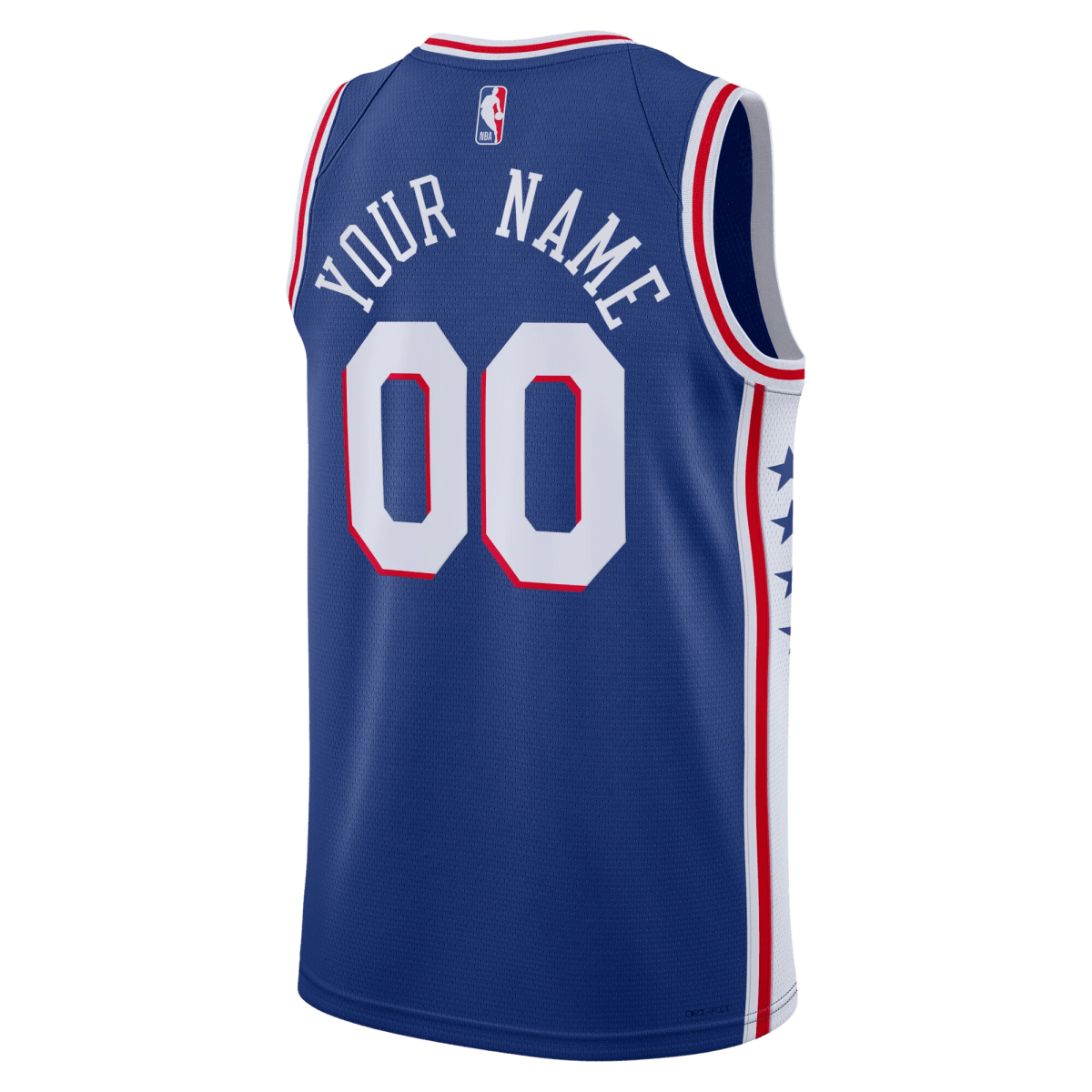 Personalized Philadelphia 76ers Blue Icon Jersey - Elite Zone Sports
