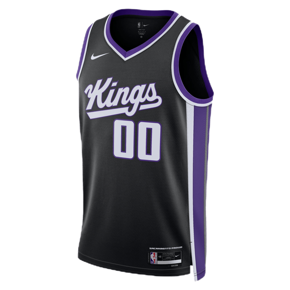 Personalized Sacramento Kings Black Icon Jersey - Elite Zone Sports