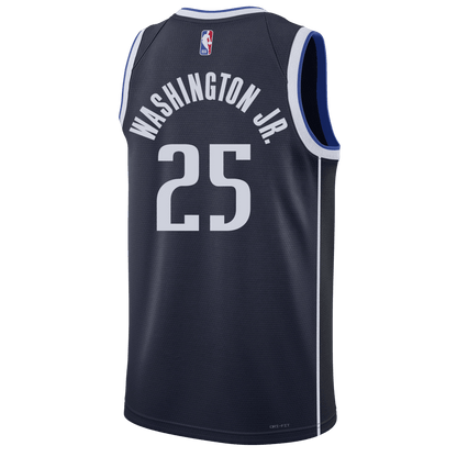 P.J. Washington 25 Dallas Mavericks Navy Statement Jersey - Elite Zone Sports