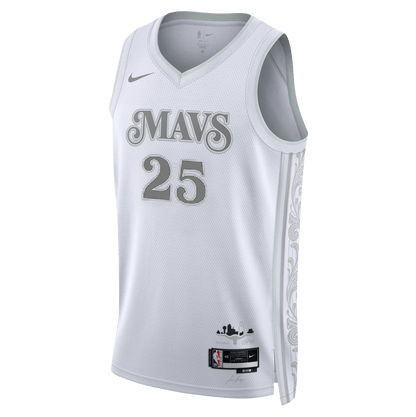 P.J. Washington 25 Dallas Mavericks White City Edition Jersey - Elite Zone Sports