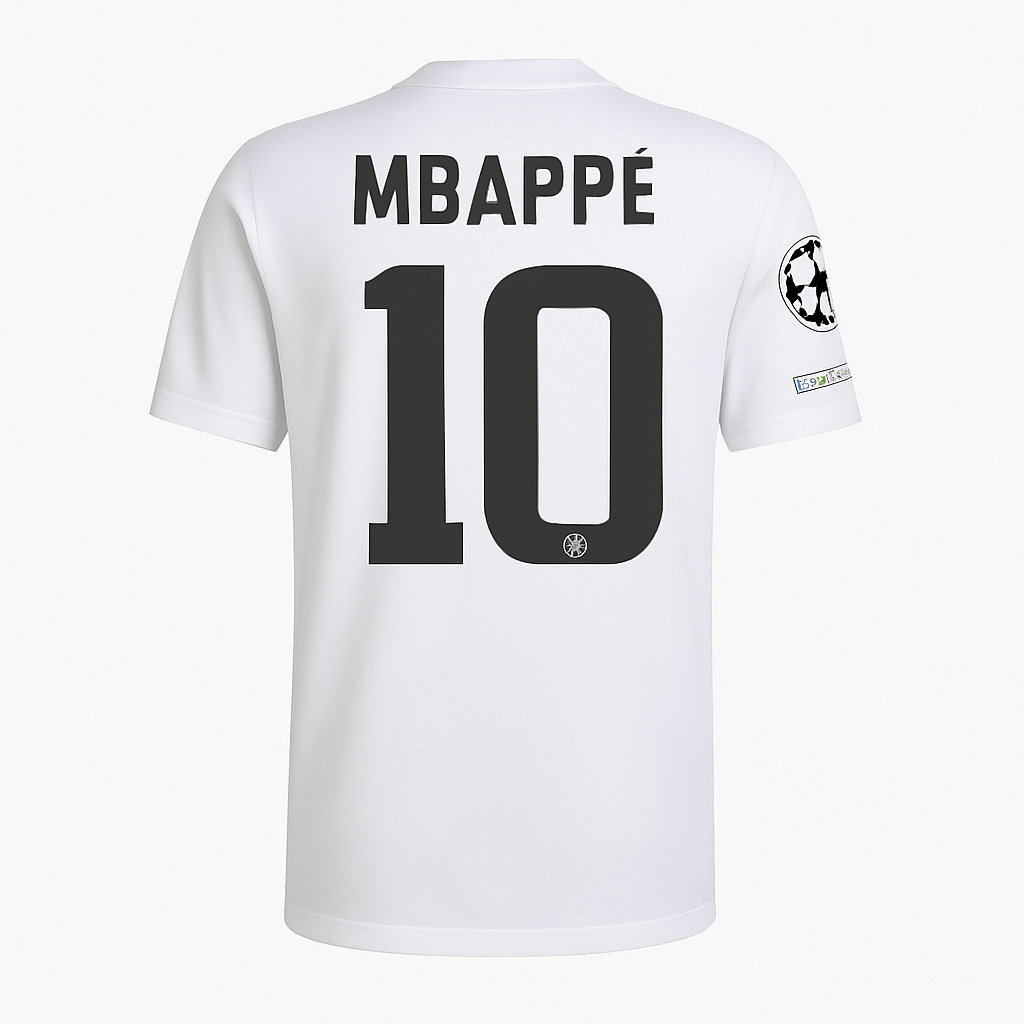 Real Madrid 25/26 Home Jersey Kylian Mbappe 10 (White) - Elite Zone Sports