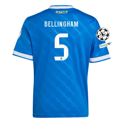Real Madrid 25/26 Third Jersey Jude Bellingham 5 (Blue) - Elite Zone Sports