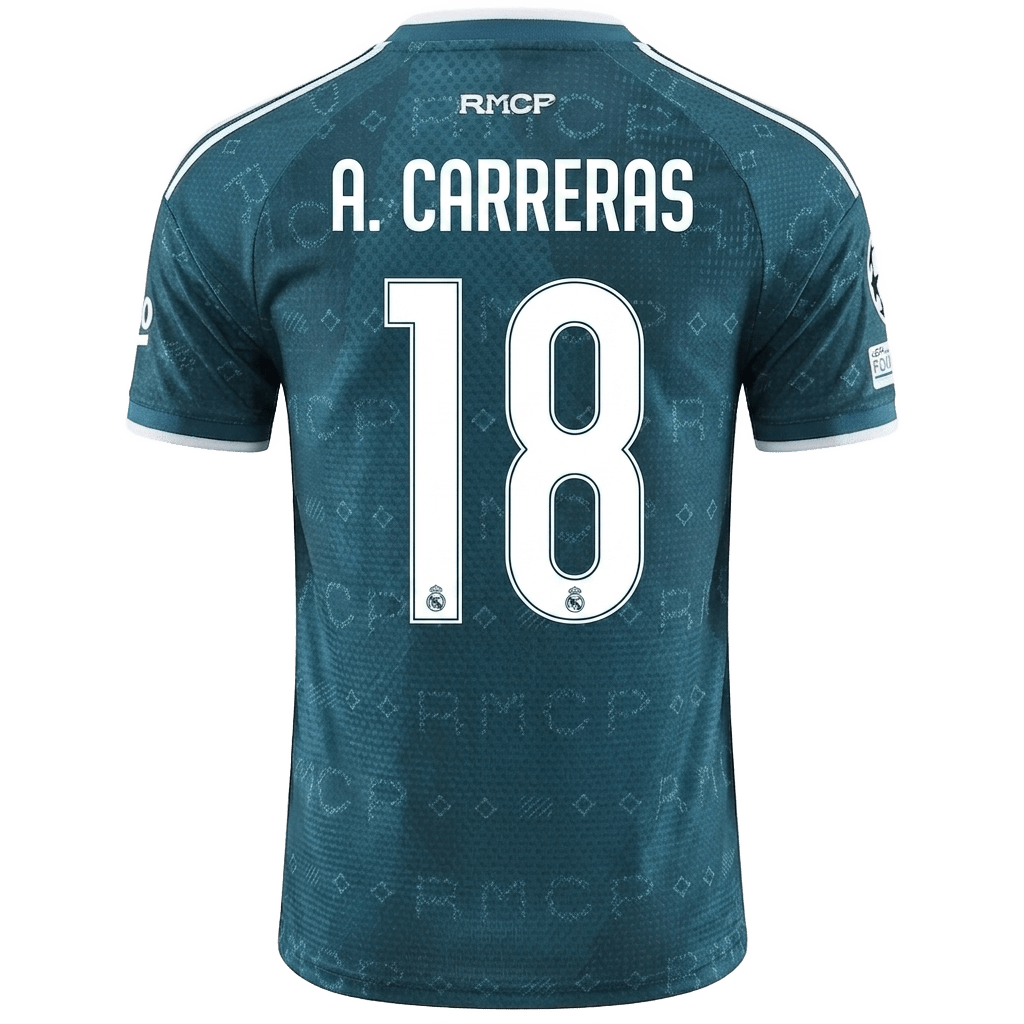 Real Madrid 26/27 Away Jersey Álvaro Carreras 18 - Elite Zone Sports