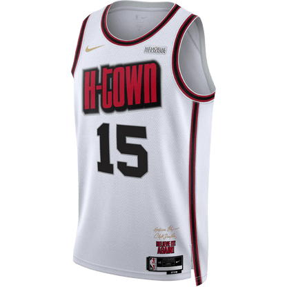 Reed Sheppard 15 Houston Rockets White City Edition Basketball Jersey - Elite Zone Sports