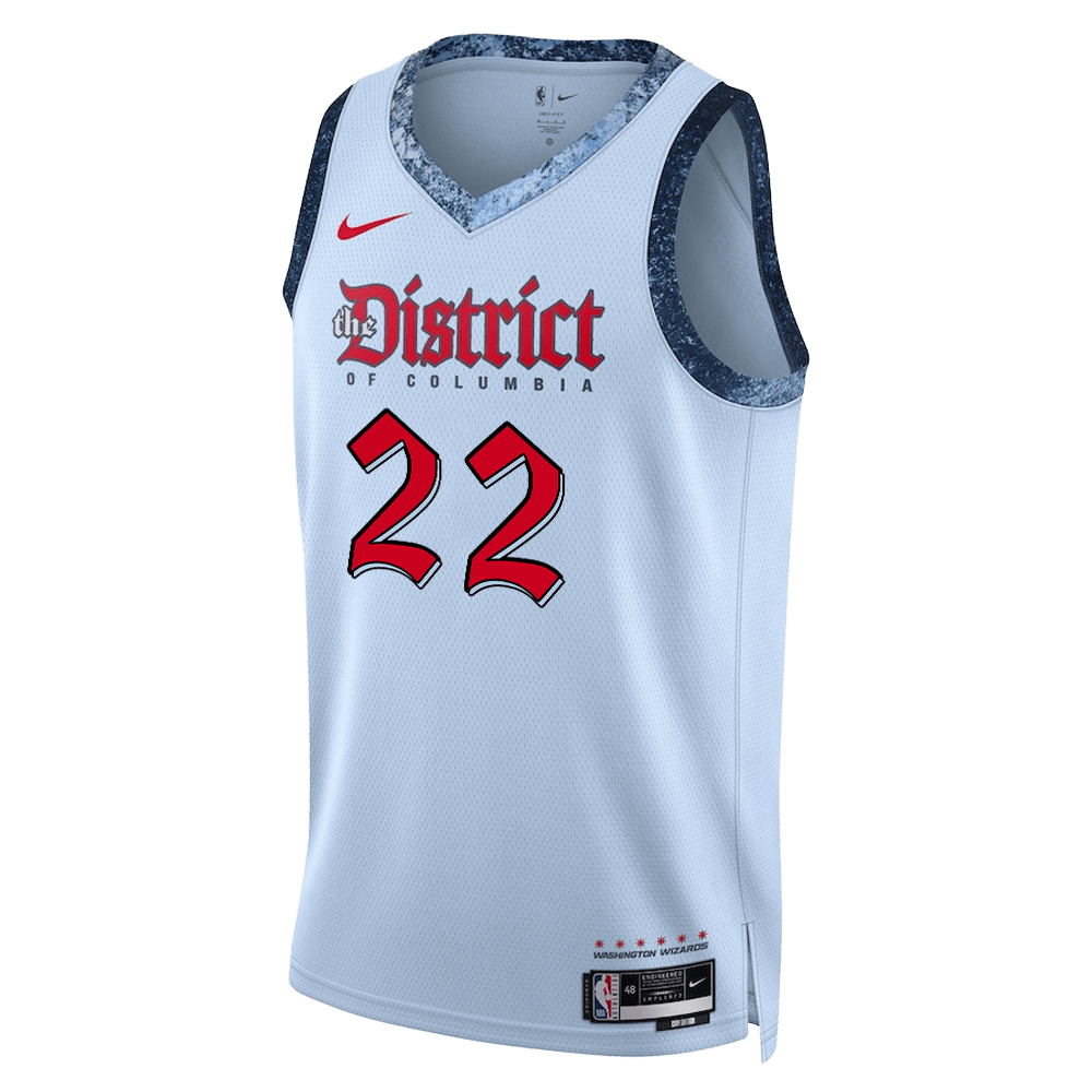 Richaun Holmes 22 Washington Wizards Blue City Edition Jersey - Elite Zone Sports