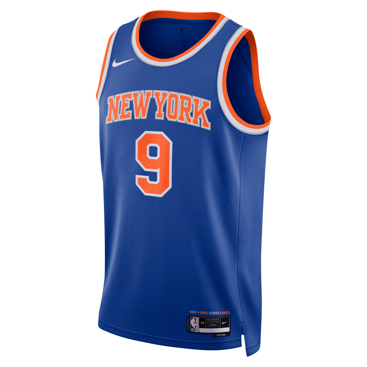 RJ Barrett 9 New York Knicks Blue Icon Jersey - Elite Zone Sports