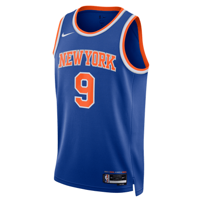 RJ Barrett 9 New York Knicks Blue Icon Jersey - Elite Zone Sports