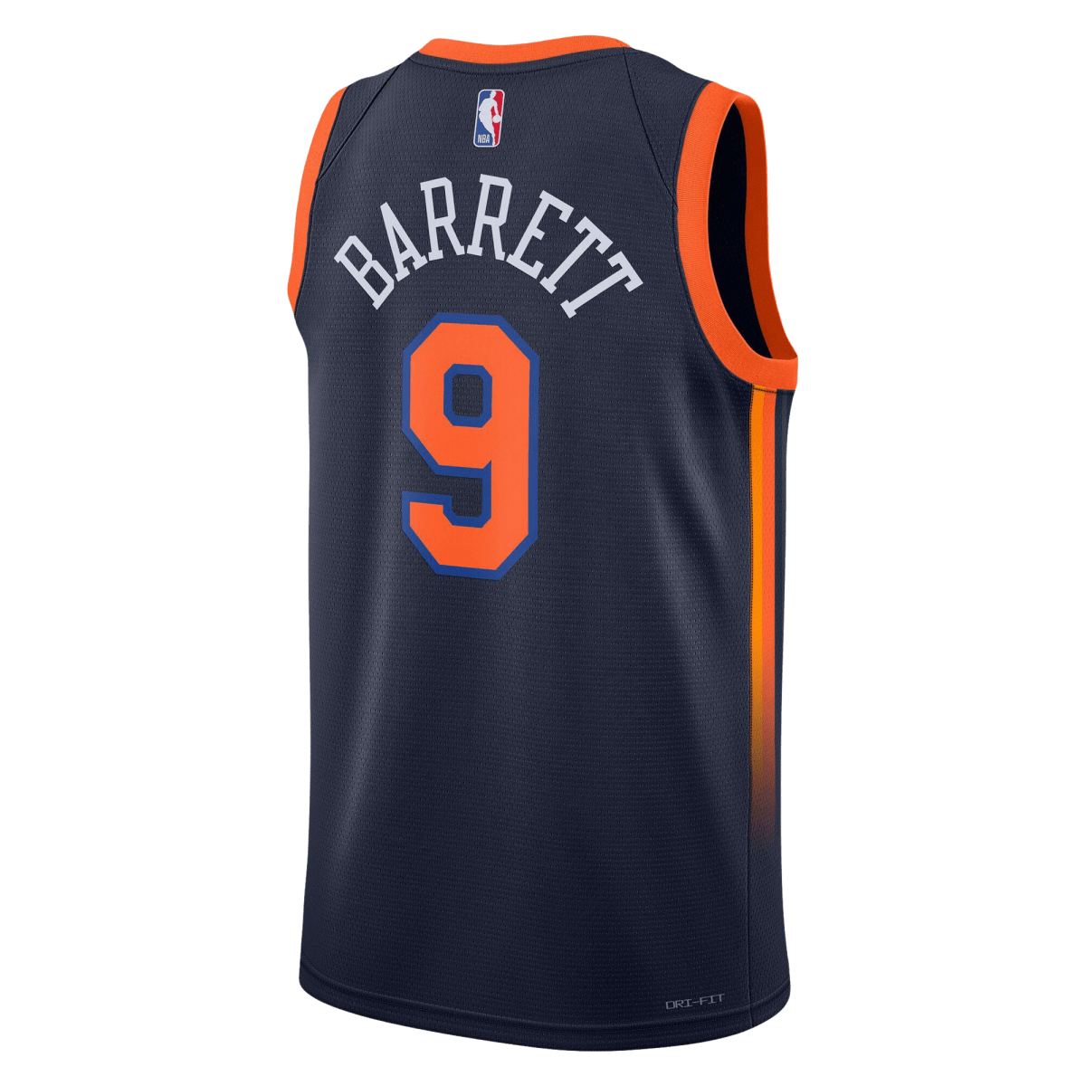 RJ Barrett 9 New York Knicks Navy Statement Jersey - Elite Zone Sports