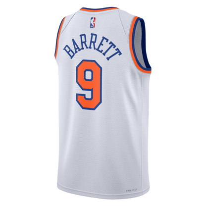 RJ Barrett 9 New York Knicks White Association Jersey - Elite Zone Sports