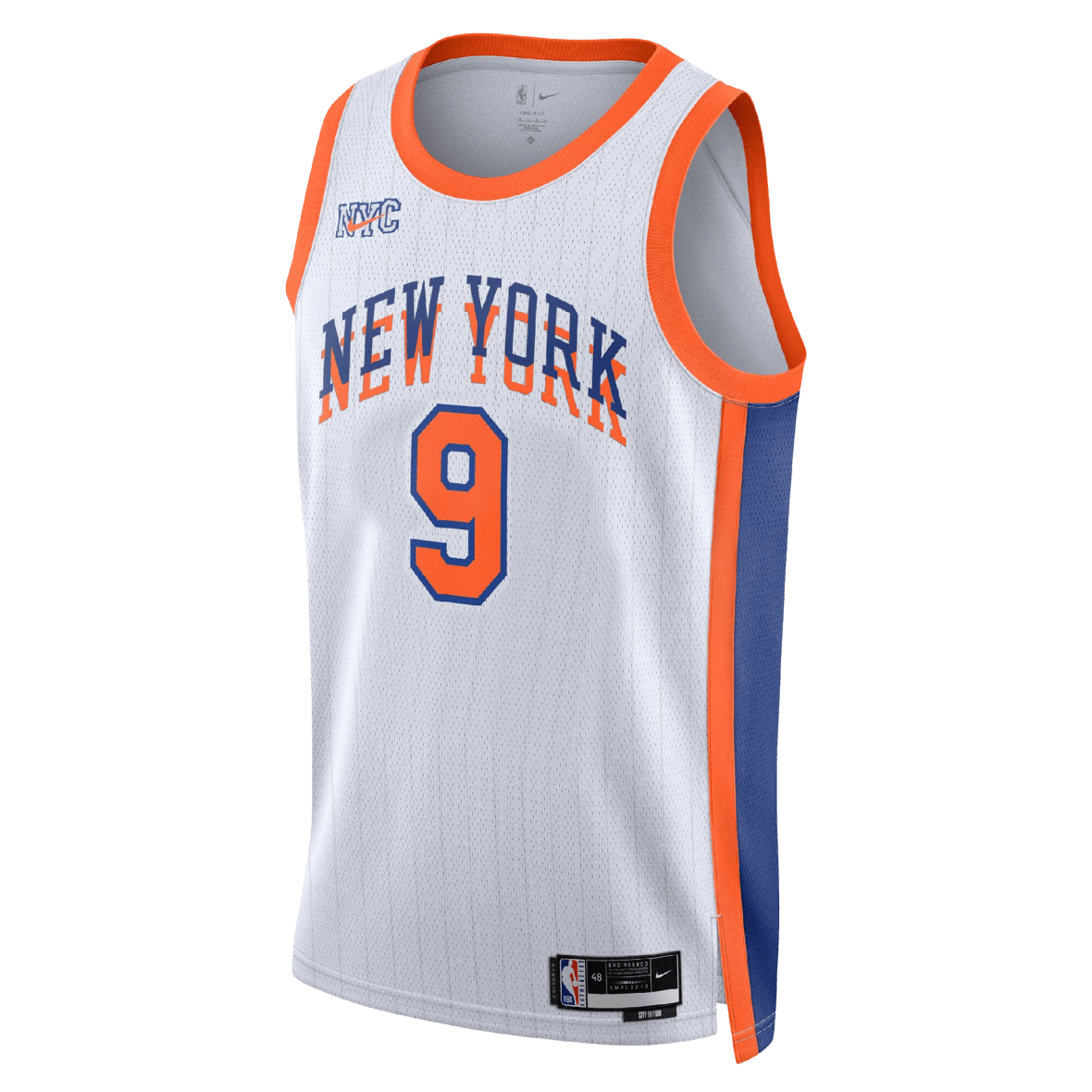 RJ Barrett 9 New York Knicks White City Edition Jersey - Elite Zone Sports