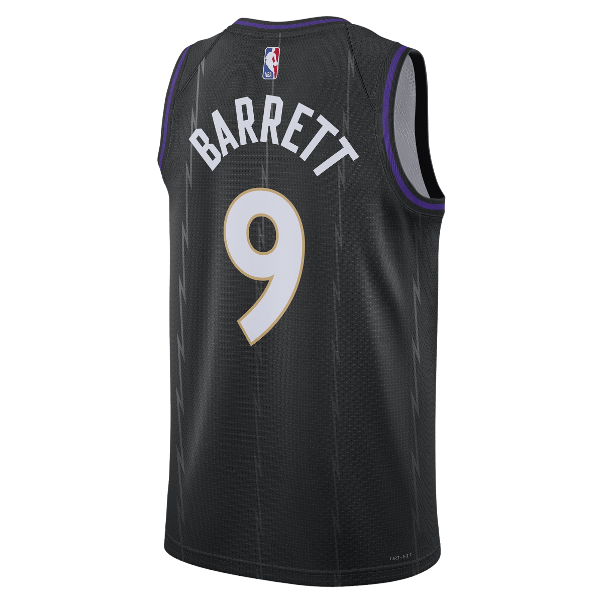 RJ Barrett 9 Toronto Raptors Black City Edition Jersey - Elite Zone Sports