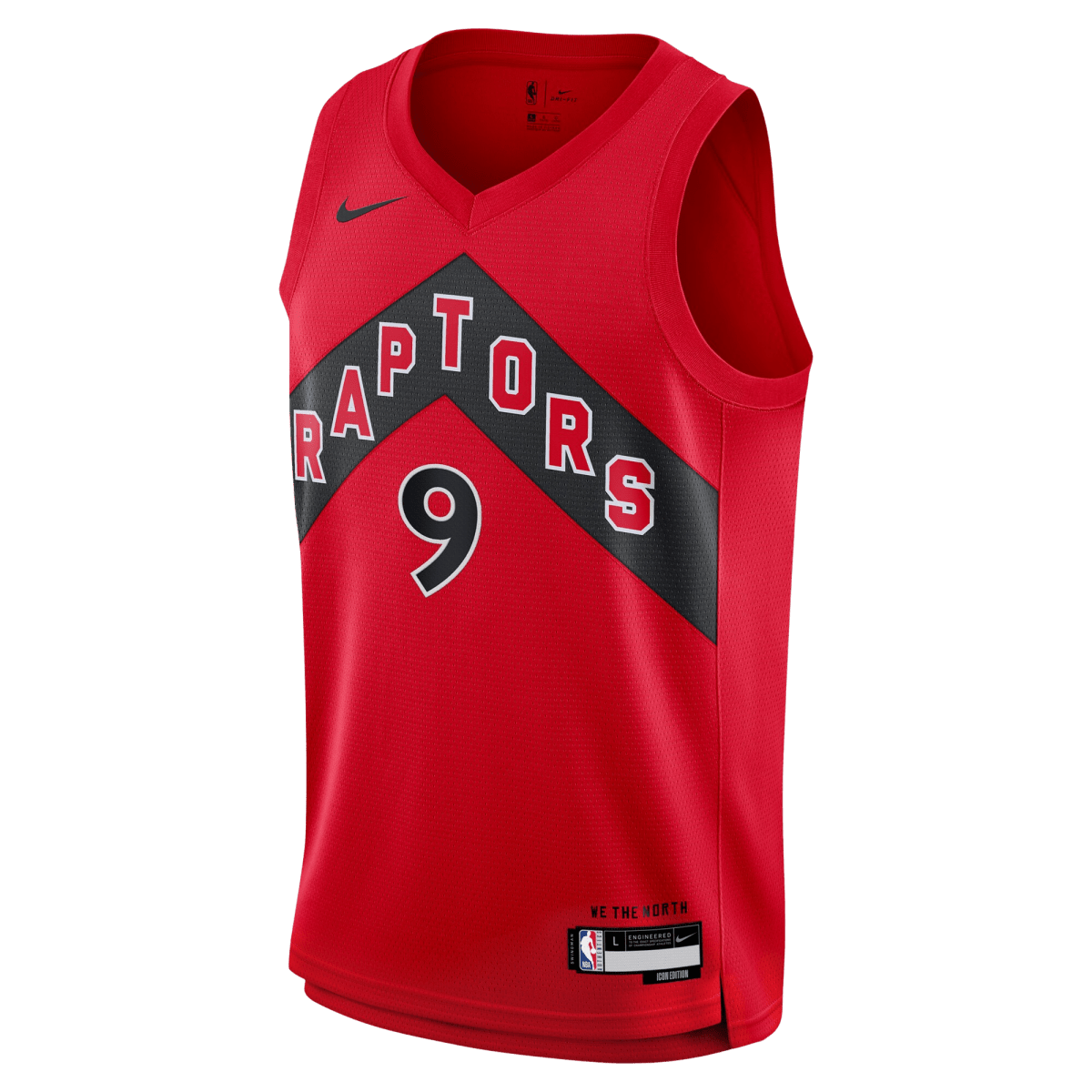 RJ Barrett 9 Toronto Raptors Red Icon basketball Jersey - Elite Zone Sports