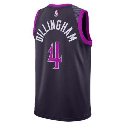 Rob Dillingham 4 Minnesota Timberwolves Purple 2025/26 City Edition Jersey - Elite Zone Sports