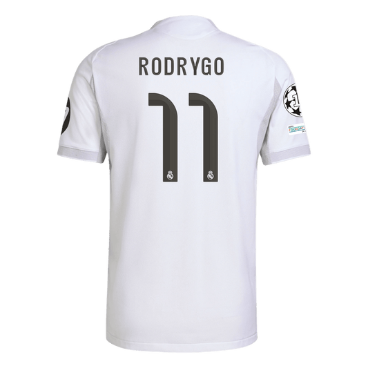 Rodrygo Silva 11 Real Madrid Home 25/26 White Fan Jersey - Elite Zone Sports