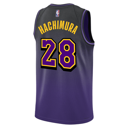 Rui Hachimura 28 Los Angeles Lakers Purple City Edition Jersey - Elite Zone Sports