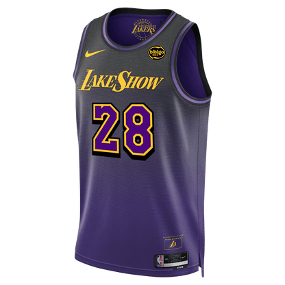 Rui Hachimura 28 Los Angeles Lakers Purple City Edition Jersey - Elite Zone Sports