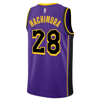 Rui Hachimura 28 Los Angeles Lakers Purple Statement Jersey - Elite Zone Sports