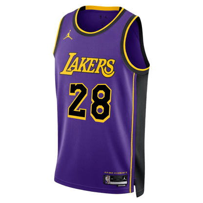 Rui Hachimura 28 Los Angeles Lakers Purple Statement Jersey - Elite Zone Sports