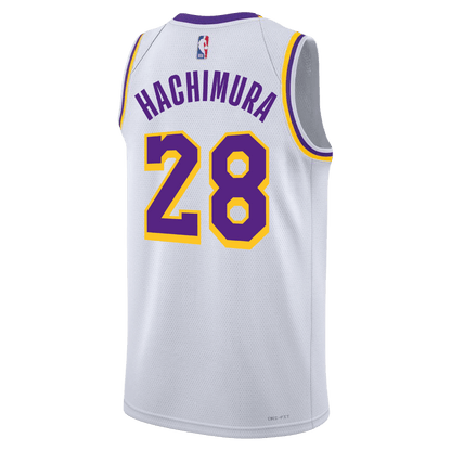 Rui Hachimura 28 Los Angeles Lakers White Association Jersey - Elite Zone Sports