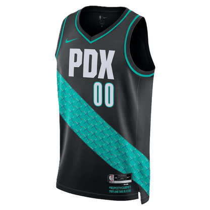 Scoot Henderson 00 Portland Trail Blazers Black 2025/26 City Edition Jersey - Elite Zone Sports
