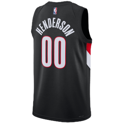 Scoot Henderson 00 Portland Trail Blazers Black Icon Jersey - Elite Zone Sports